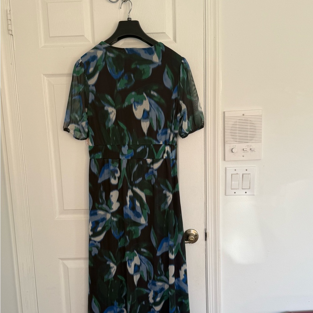 Harlow & Rose Green and Blue Short Sleeve Dress Nwt - Picture 7 of 16